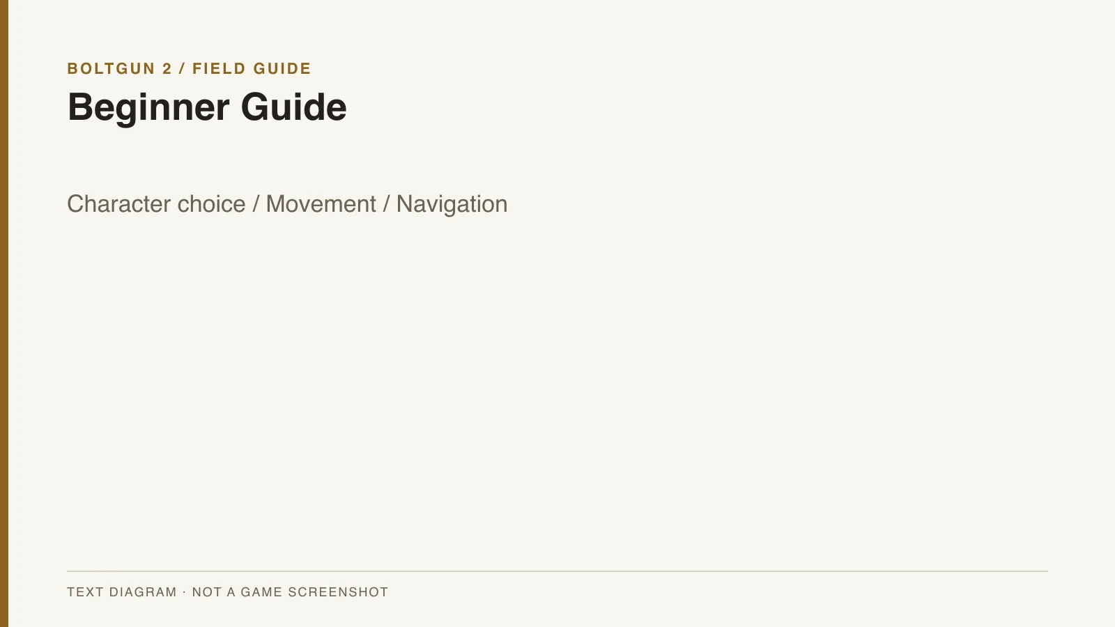Boltgun 2 Beginner Guide editorial text diagram